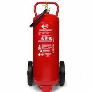 Extintor de 50 kg de Polvo ABC sobre Carro