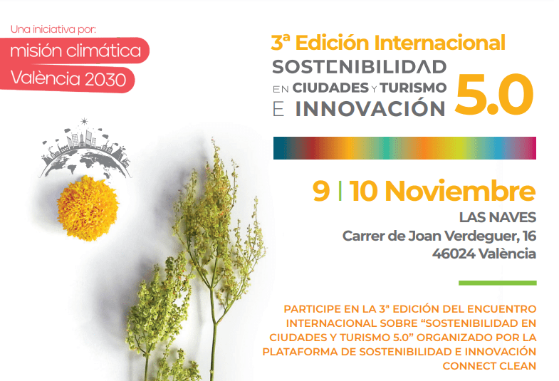 3ª Edición Internacional de Sostenibilidad en ciudades y turismo e innovación 5.0
