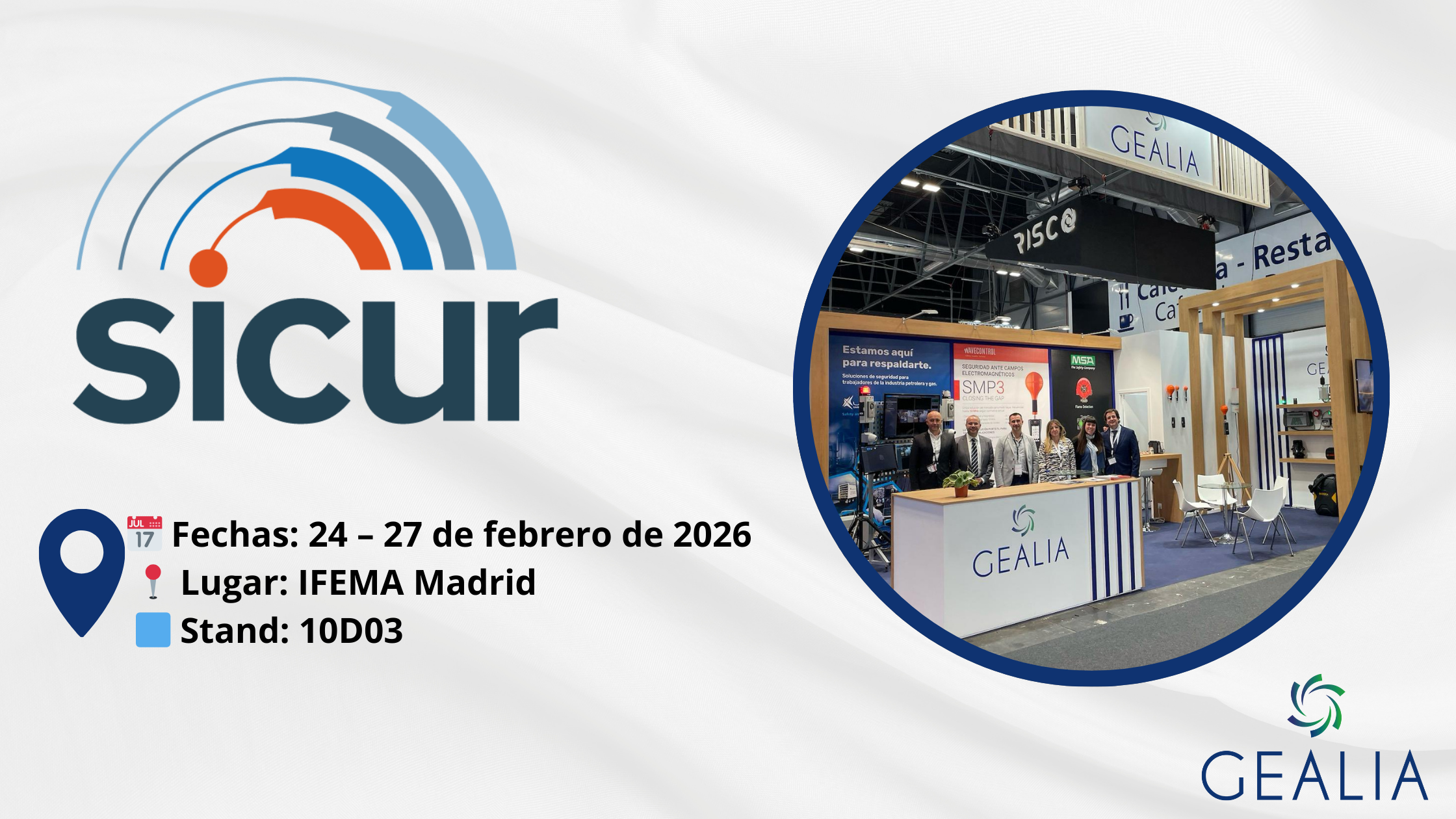 Gealia en SICUR 2026