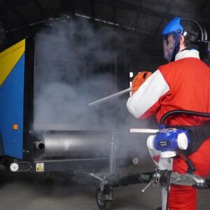 Traje de Protección para Chorreado con Refuerzos de Cuero